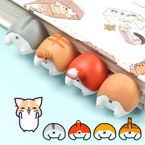极度空间 书签 创意3D立体动漫书签卡通套装屁股书签生日礼物送女友同学毕业开学礼品套装