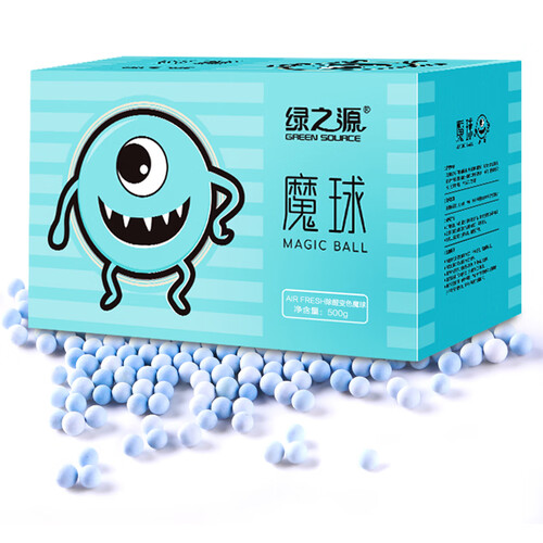 京东超市绿之源 Air Fresh除醛变色魔球500g 吸去除甲醛清除剂防潮竹炭碳包家用除甲醛魔豆新房除味汽车除甲醛车用
