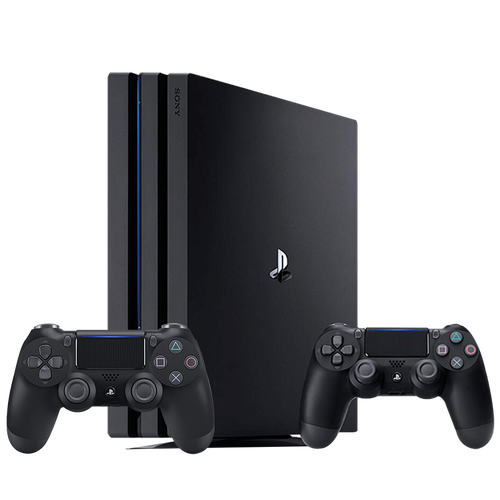 索尼（SONY）PS4 国行游戏主机 ps4 pro slim psvr 娱乐 游戏机 Pro 1T 黑色+二代黑手柄（版本随机）
