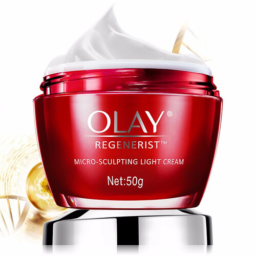 玉兰油（OLAY)大红瓶面霜新生塑颜金纯抗皱面霜 提拉紧致缓解细纹滋润保湿面霜 一瓶