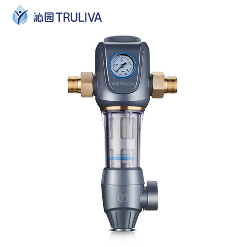 沁园（TRULIVA） 家用中央前置过滤器 40微米反冲洗 3T/H大通量 管道过滤净水器 压力表监控 FMP280