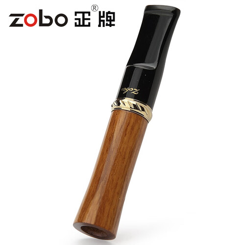 正牌花梨木镀金色环换芯型过滤烟嘴礼盒装ZB-915 生日礼物
