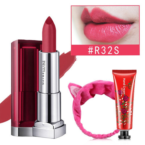 美宝莲宝蓓爱炫彩唇膏女口红保湿滋润防水显色丰润 唇彩润滑不脱色不沾杯 R32S