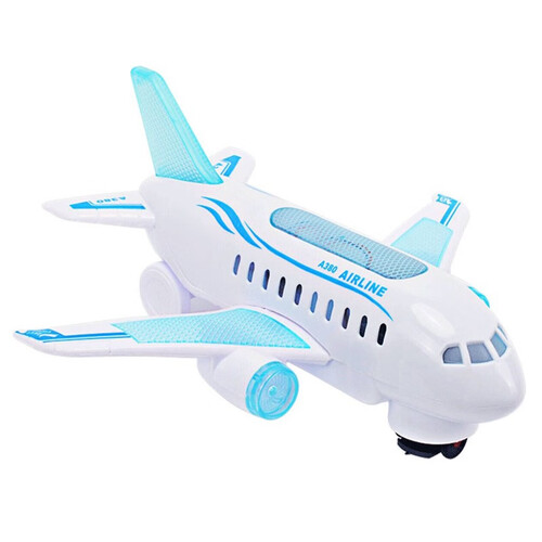 麦酷迪 空中巴士A380音乐灯光万向飞机歼15儿童玩具飞机 早教益智玩具战斗机玩具 空中巴士 A380 （自备电池）