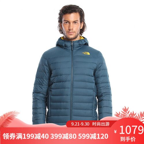 TheNorthFace北面山脉户外700蓬保暖透气男两面穿防泼水羽绒服外套3KTE VB5/蓝色 M