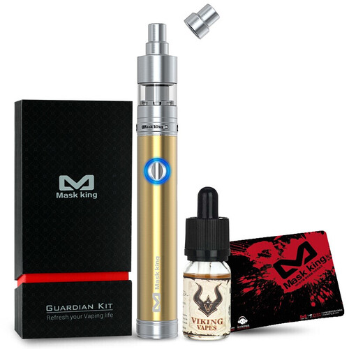 Mask king（MK）电子烟套装美国品牌Guardian守护者磁力防尘帽电子烟烟油 幸运金 不锈钢精雕