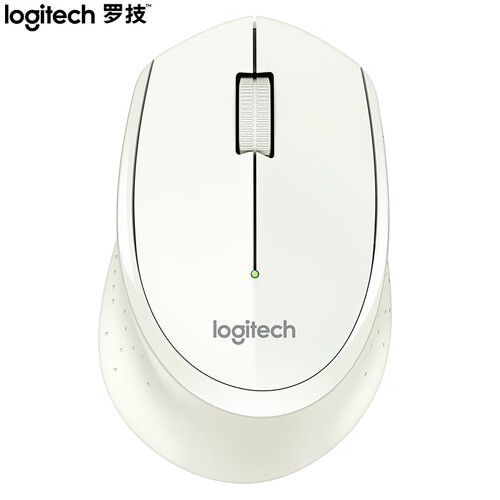 罗技（Logitech）M275(M280) 鼠标 无线鼠标 办公鼠标 右手鼠标 白色 自营 带无线2.4G接收器