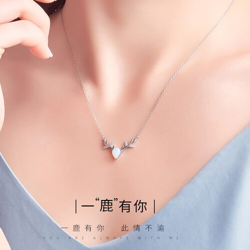 京东超市生日礼物女生ins抖音同款项链礼盒套装 教师节礼物女老师送老婆闺蜜送女朋友实用创意礼品 一鹿有你项链