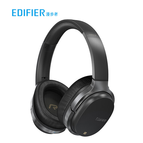 漫步者（EDIFIER） W860NB复合式主动降噪头戴蓝牙耳机 手机耳机 音乐耳机  黑色