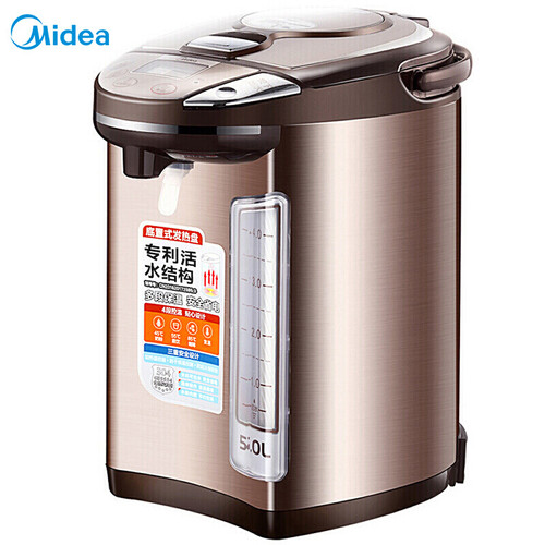 美的（Midea）电热水瓶热水壶电水壶304不锈钢水壶热水瓶5L多段温控电水壶双层防烫烧水壶PF704C-50G