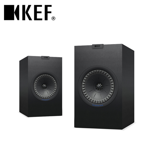 KEF Q350 无源书架箱 电视音响客厅 家庭影院功放音响套装 音响家用 发烧级HiFi音箱 黑色