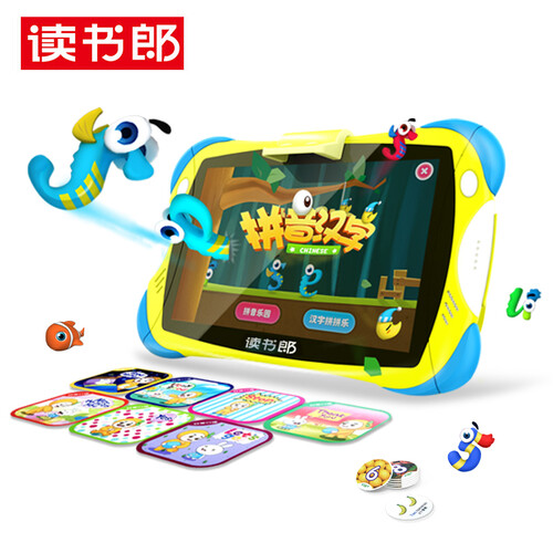 读书郎 readboy 儿童平板Q7S  幼儿早教机故事机 小学语数外同步点读机平板电脑学习机  AR智能升级版32G