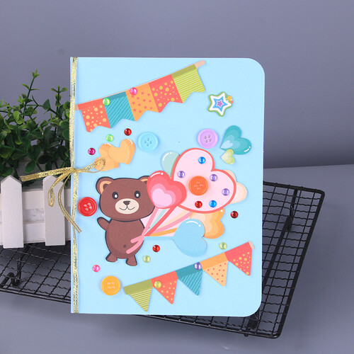 极度空间 贺卡创意DIY儿童幼儿园手工制作卡片明信片情生日贺卡