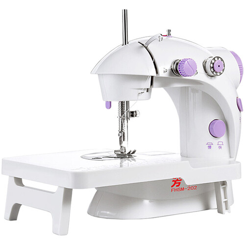 芳华202型缝纫机家用电动迷你多功能小型 手动吃厚缝纫机微型脚踏