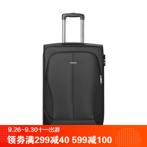 美旅拉杆箱男行李箱女新品 旅行箱包大容量登机箱子 时尚商务软箱TF2 黑色 21