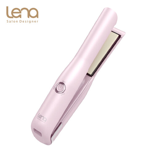 lena 无线卷发棒 直发器 夹板直发卷发两用 迷你直板夹 卷发器便携电蛋卷棒 茱萸粉LN-806