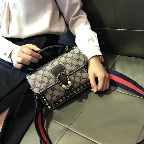 TUTUO正品包包女2019新款小方包时尚韩版小包包复古单肩包百搭迷你包斜挎包真皮女包手拿包女士包包 深咖啡色