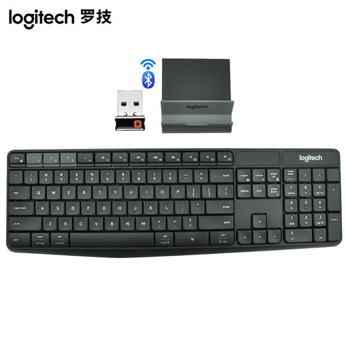 京东超市罗技（Logitech）K375s无线蓝牙双模式键盘 手机平板IPAD家用办公电脑笔记本键盘 黑色