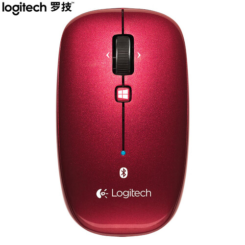 罗技（Logitech）M557(M558) 鼠标 无线蓝牙鼠标 办公鼠标 对称鼠标 红色