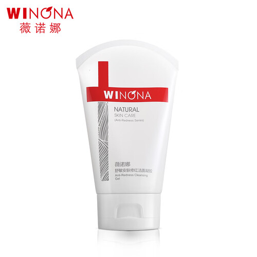 薇诺娜（WINONA）舒敏安肤修红洁面凝胶80g（洁面 洗面奶 温和洁肤 改善泛红 舒缓修护）