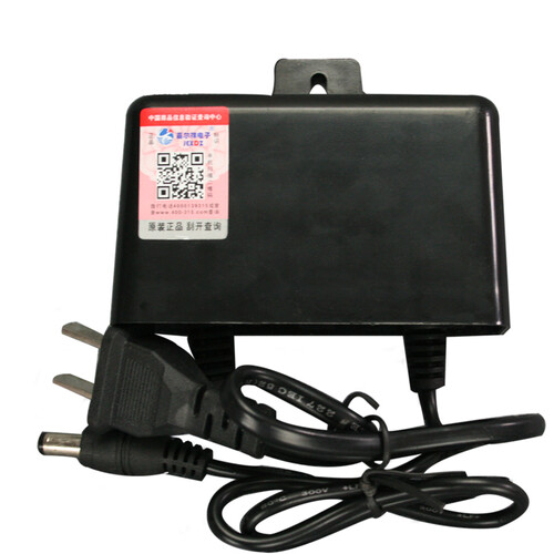 嘉尔祥12V2A防水变压器 监控专用稳压直流电源适配 带线式 黑色监控配件 电源