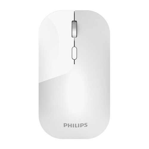 飞利浦 PHILIPS SPK7504WS 鼠标 无线鼠标 办公鼠标 女性鼠标 双档可调DPI 静音鼠标 办公家用 白色