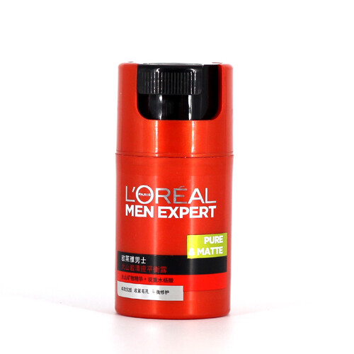 欧莱雅（LOREAL）男士润肤面霜保湿乳液抹擦脸油的护肤化妆品 【推荐痘痘肌】火山岩平衡露50ml
