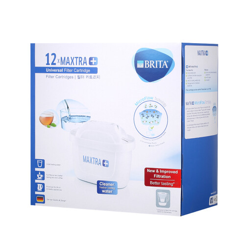 海囤全球碧然德(BRITA) 滤水壶滤芯Maxtra+多效滤芯12只装 过滤净水器家用净水壶滤芯 新升级标准版三代滤芯12枚