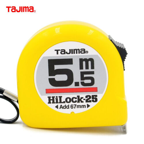 日本tajima田岛卷尺 5.5m钢卷尺 双面刻度盒尺拉尺木工测量工具 L25-55