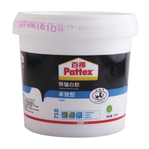 汉高百得（Pattex） 熊猫白胶 手工木工胶水 手工白胶 白乳胶 卓效型710-1KG