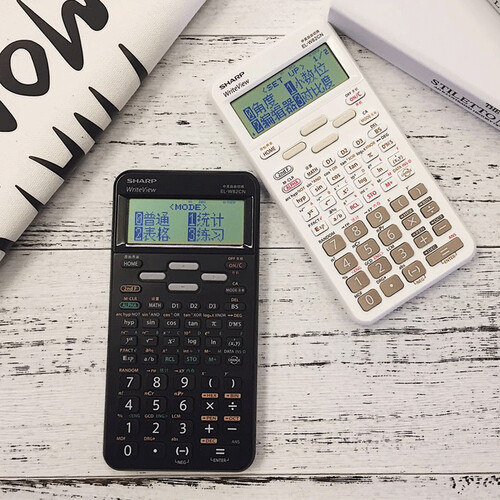 夏普（SHARP） EL-W82TL科学函数计算器 学生考试专用计算机 EL-W82CN黑色(中文版)