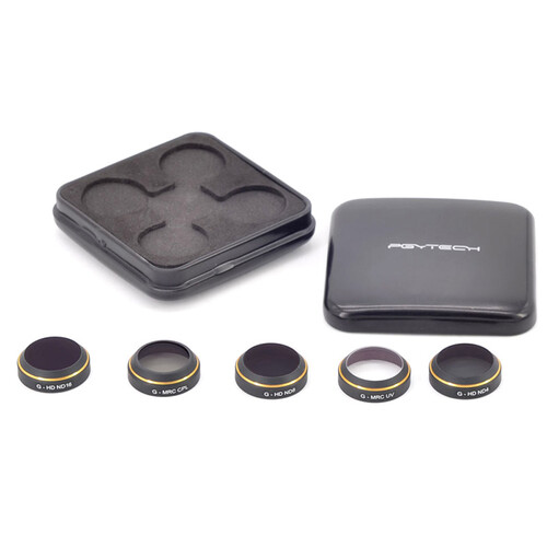 PGYTECH 御滤镜UV保护镜CPL偏光镜用于DJI大疆御配件Mavic Pro nd减光镜 5件套（UV ND4 8 16 CPL）