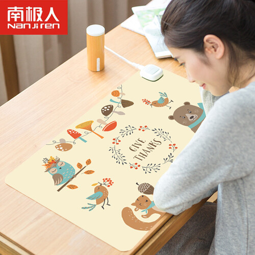 南极人办公室加热保暖桌垫电脑暖手桌面发热电热板书写台板写字台鼠标书写垫 收获季节【60*36cm】