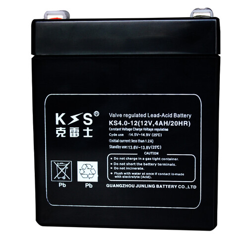 克雷士（KLS） UPS电源电池 铅酸免维护蓄电池12V4AH 不间断电源 门禁 音响 小型设备用