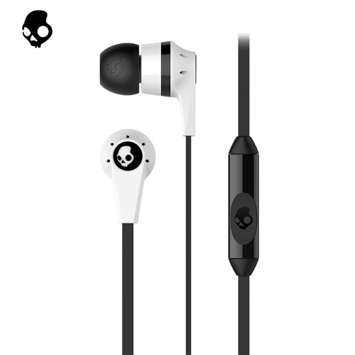 骷髅头（Skullcandy）INKD 2.0 IN-EAR 入耳式耳机游戏耳机音乐耳机 通用华为苹果小米 手机耳塞 白色