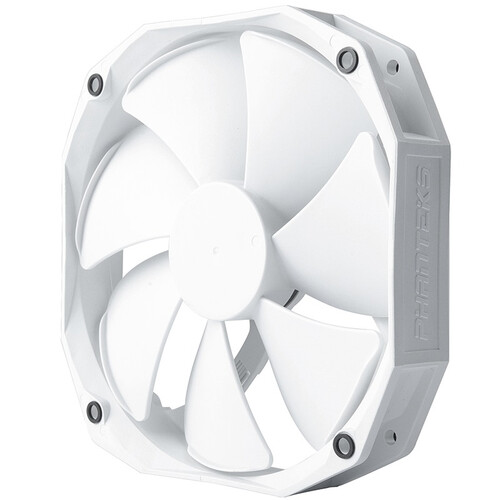 追风者(PHANTEKS) F140HP高风压版 全白 14cm散热器PWM风扇4针(标准12cm孔距/高风压/大风量液压轴承/温控)