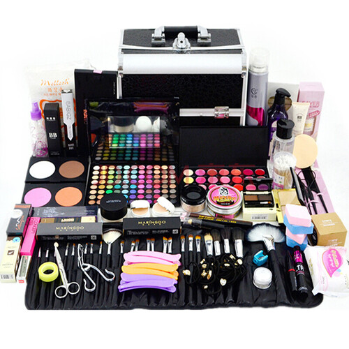 cosplay化妆师彩妆套装全套化妆品组合工具箱新娘 影楼 舞台妆新手表演化妆师专用彩妆套装 专业76件带箱子