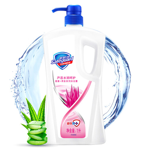 京东超市舒肤佳沐浴露芦荟水润呵护1000ml（洁净保湿 无皂基 pH中性温和 新老包装随机发货）