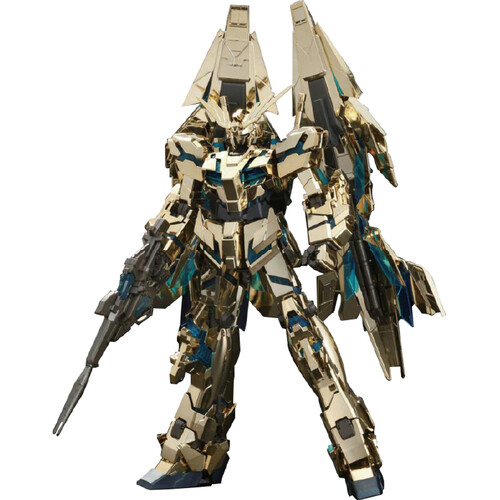 万代 Bandai 1/100 高达拼装模型 MG版 86534独角兽3号机凤凰高达电镀版