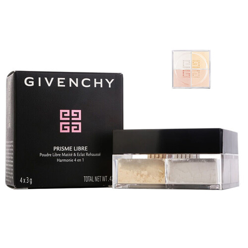 海囤全球纪梵希（Givenchy）轻盈无痕明星四色散粉四宫格幻彩蜜粉粉饼定妆控油多色 4x3g1号5号 5号丝绸珍珠