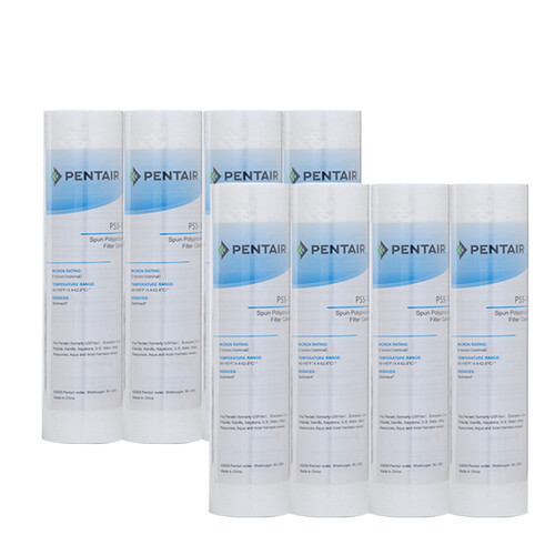 爱惠浦（Everpure） 前置PP棉滤芯套装10寸/5微米 净水器通用滤芯 8支装带扳手