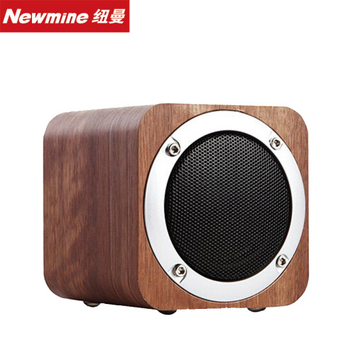 纽曼 （Newmine） MX05 时尚复古木质无线便携蓝牙音箱立体声、重低音桌面音响 樱桃木色