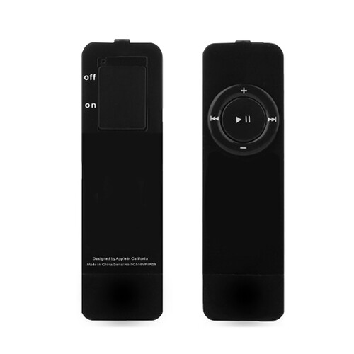 安索夫发烧无损便携迷你MP3播放器HIFI无损播放器口香糖时尚可爱运动跑步mp3随身听 4G神秘黑无损帮下载送礼包