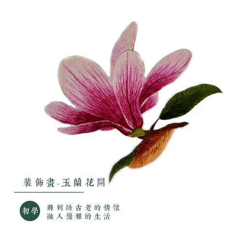 绣匠 初学练习图案苏绣刺绣diy套件初学手工装饰画 玉兰花开