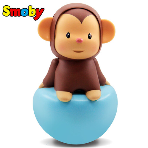 京东超市法国Smoby宝宝不倒翁玩具 0-1-2岁婴儿新生儿摇铃 儿童早教启蒙益智玩具 猴子 周岁礼物
