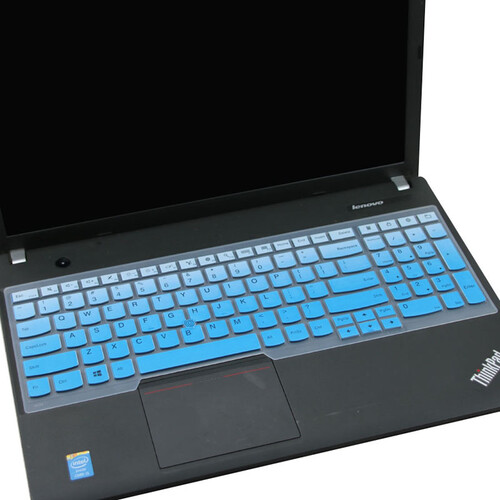 Thinkpad联想E530键盘膜E570 p51 黑将S5 E575防尘保护贴膜15.6英寸笔记本 【买一送一】渐变蓝色
