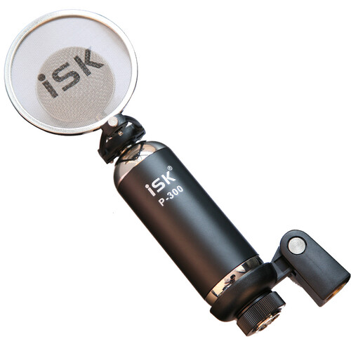 iSK P300小奶瓶电容麦克风  专业录音喊麦 网络K歌YY话筒 黑色