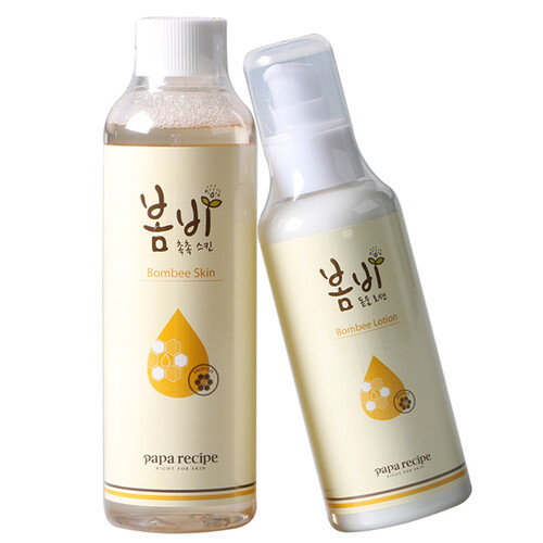 海囤全球韩国春雨PAPARECIPE蜂蜜爽肤水乳液 水乳套装保湿补水紧致收缩毛孔孕妇敏感肌男女士可用进口原装 春雨水乳套装