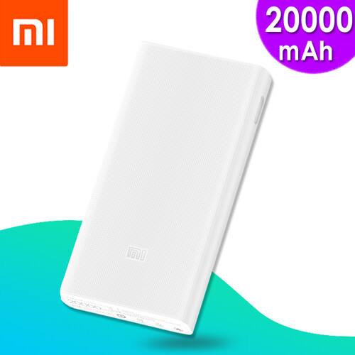 小米移动电源2代充电宝20000毫安双USB超薄快充聚合物手机通用礼品定制LOGO刻字 2代2C新款20000mAh充电宝
