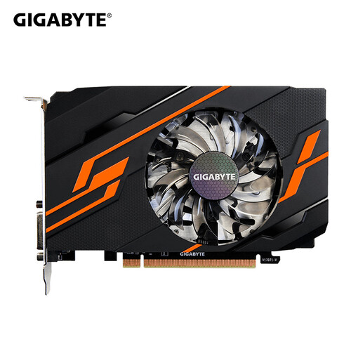 技嘉（GIGABYTE）GT1030 OC 2G显卡小机箱单风扇 独立游戏显卡 GT1030